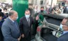 Egyptian Minister of Petroleum and Mineral Resources Tarek El Molla opens a gas station in January 2021