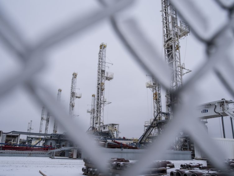 Idle oil drilling rigs in a lot near Midland, Texas, U.S, on Saturday, Feb. 13, 2021. Photographer: Matthew Busch/Bloomberg