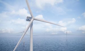 An artist's impression of Vestas' V236-15.0MW turbine, which will be used on the Inch Cape offshore wind farm