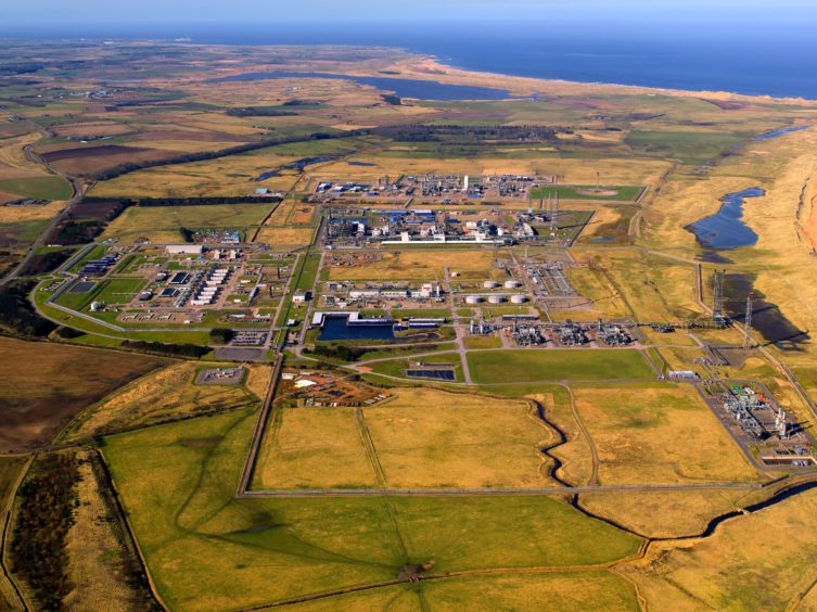 St. Fergus Gas terminal near Peterhead.