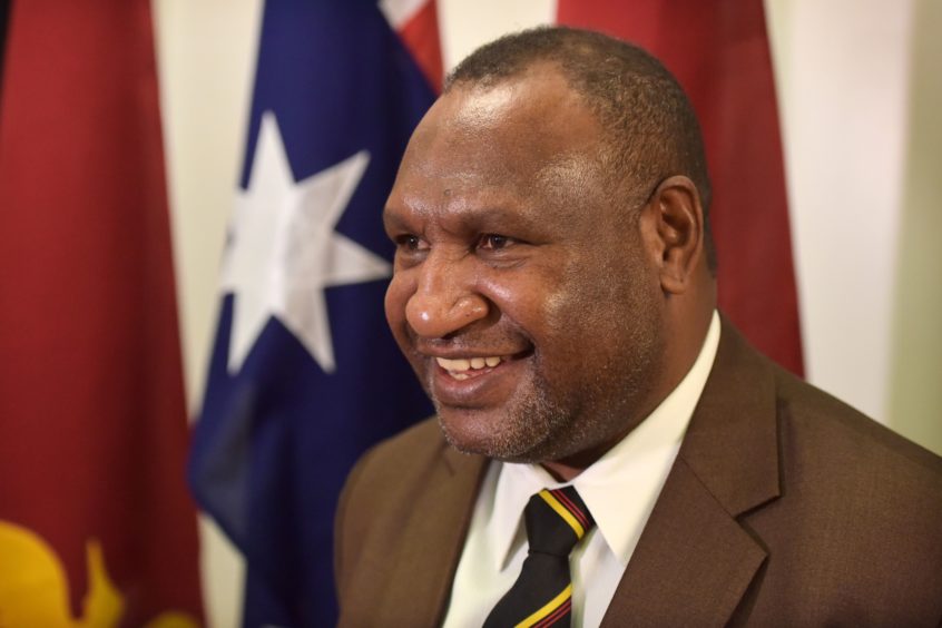 James Marape, prime minister of Papua New Guinea, attends a briefing at Parliament House in Canberra, Australia, on Monday, July 22, 2019. Photographer: Mark Graham/Bloomberg