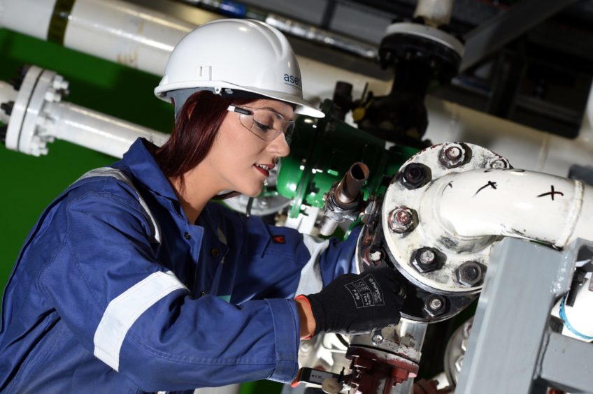 PRECISION: A process technician working at the Aset in Altens.