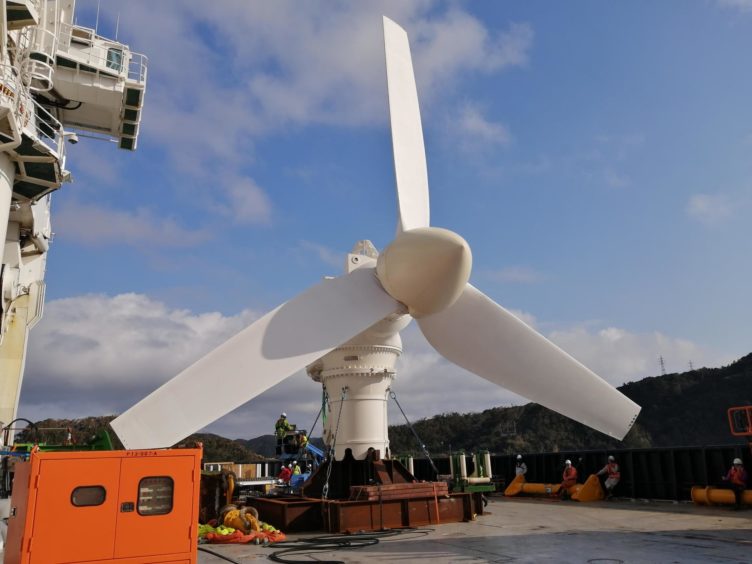 tidal turbine Japan