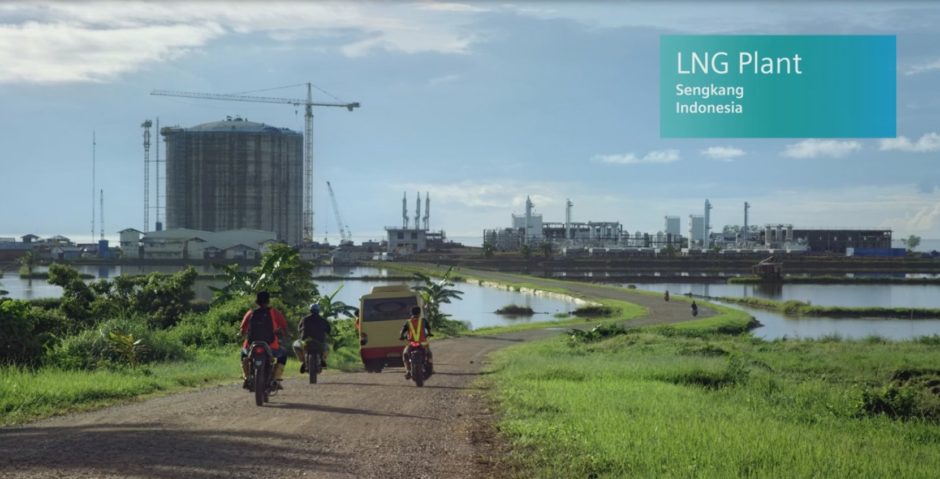 EWC Sengkang LNG plant being built in South Sulawesi, Indonesia.