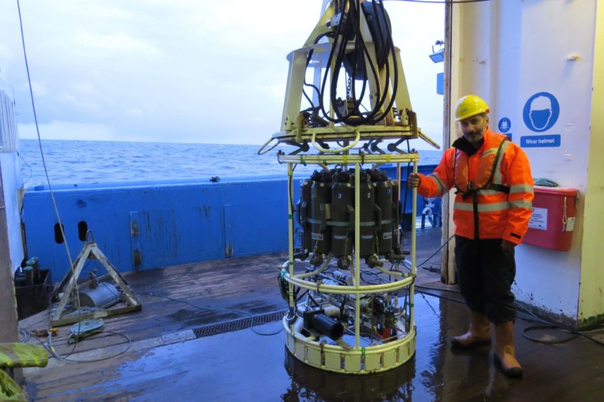 Gutierrez and team set up equipment the for observatory.