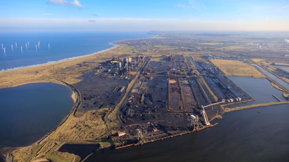 The Teesworks industrial zone on Teesside.