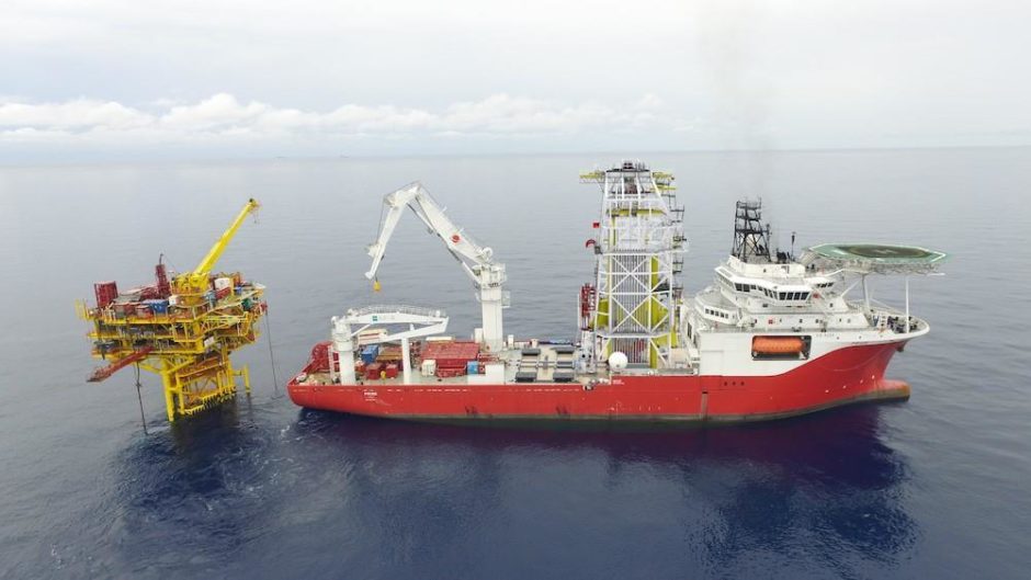 The DP3 M/V Pride offshore construction vessel.