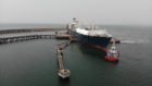 The Hoegh Giant FSRU: berthed at H-Energy's Jaigarh terminal in India