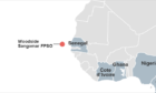 Map of Sangomar project offshore Senegal