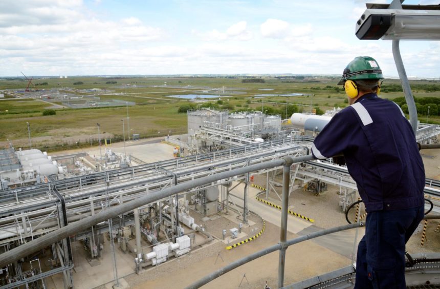 An employee at Teesside Gas Processing Plant, which is operated by px Group.