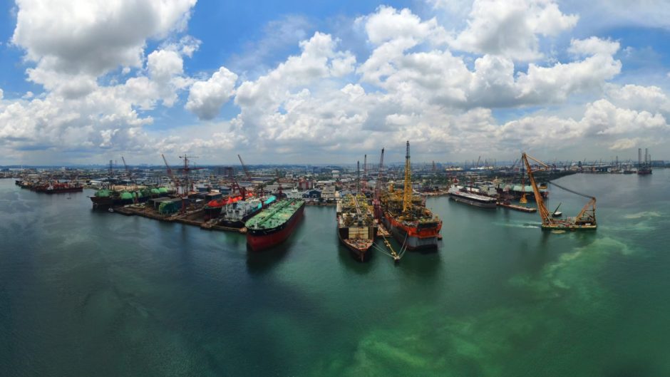 Keppel Offshore & Marine shipyard in Singapore