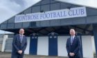 Peter Stuart (right), has joined Hutcheon Mearns as a non-executive adviser. On the left is chairman
John Crawford.