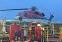 North Sea helicopter