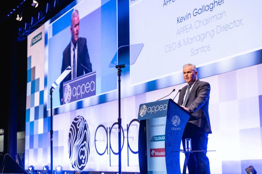 Kevin Gallagher - Santos CEO at the 2021 APPEA conference in Perth, Australia.