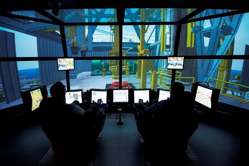 Maersk Training's drilling simulator.