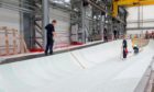 A wind turbine blade mould at Siemens Gamesa's factory in Hull.