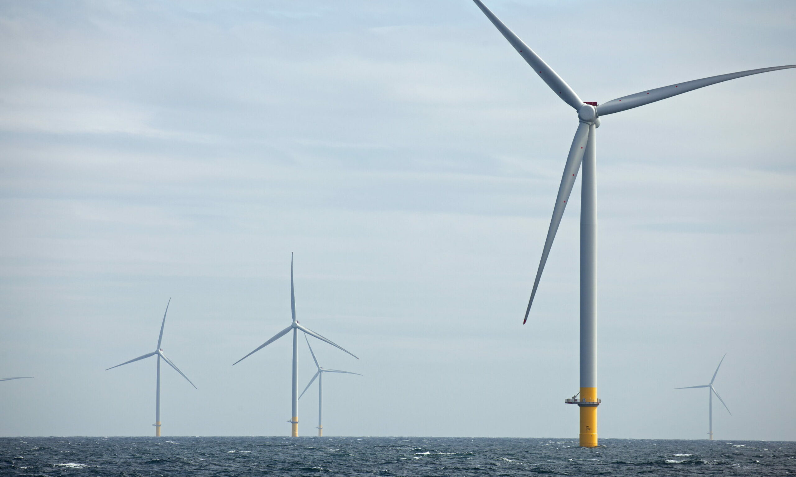 Wind turbines at the Hornsea One offshore wind farm.
