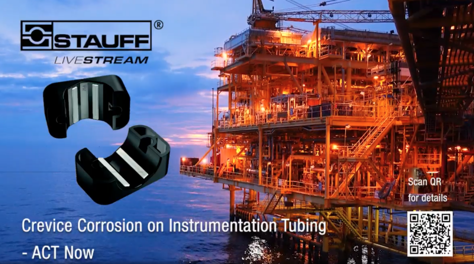 STAUFF Offer a proven solution to reduce crevice corrosion at pipe support on instrumentation tubing.
