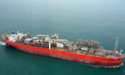 Aerial view of FPSO