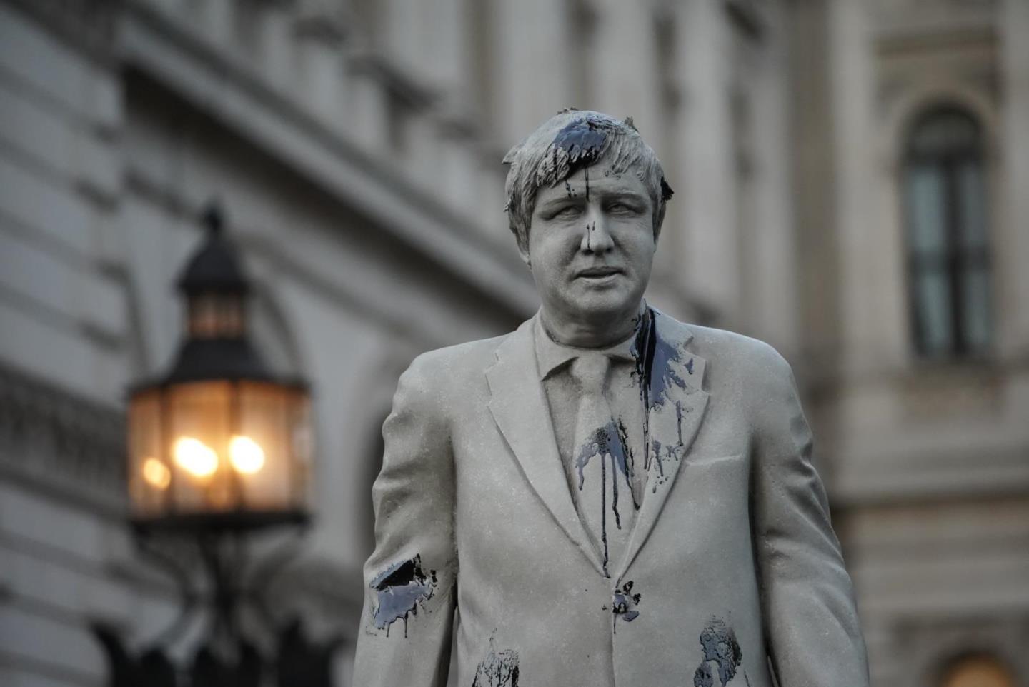 greenpeace boris statue cambo