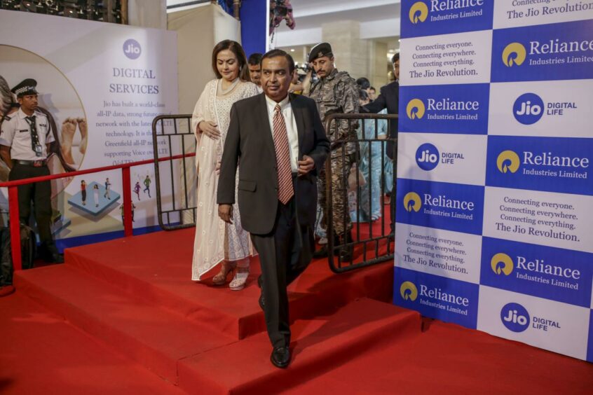 Mukesh Ambani, chairman of Reliance Industries, in 2019.