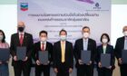 Chevron and PTTEP sign Erawan agreements in Bangkok. Supplied by Chevron.
