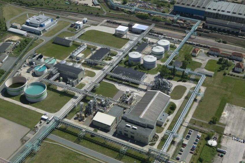 Nobian's chlor-alkali plant at the Bitterfeld-Wolfen Chemical Park, Germany.