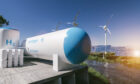 Hydrogen produced from renewable energy. Image by Shutterstock.