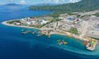 The AG&P LNG import terminal under development in the Philippines.