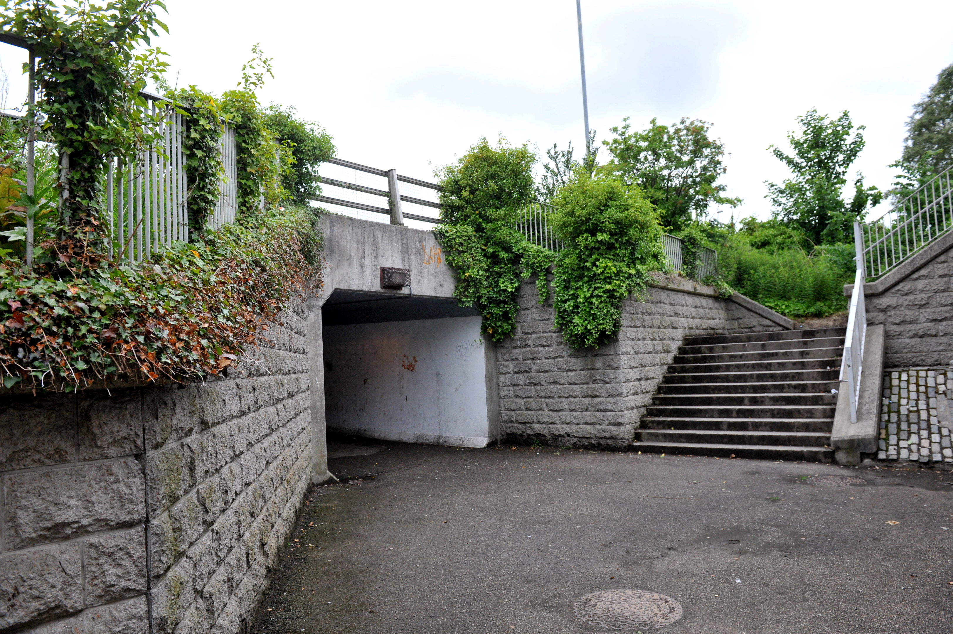 The man allegedly exposed himself to two young girls in the underpass at Bucksburn.