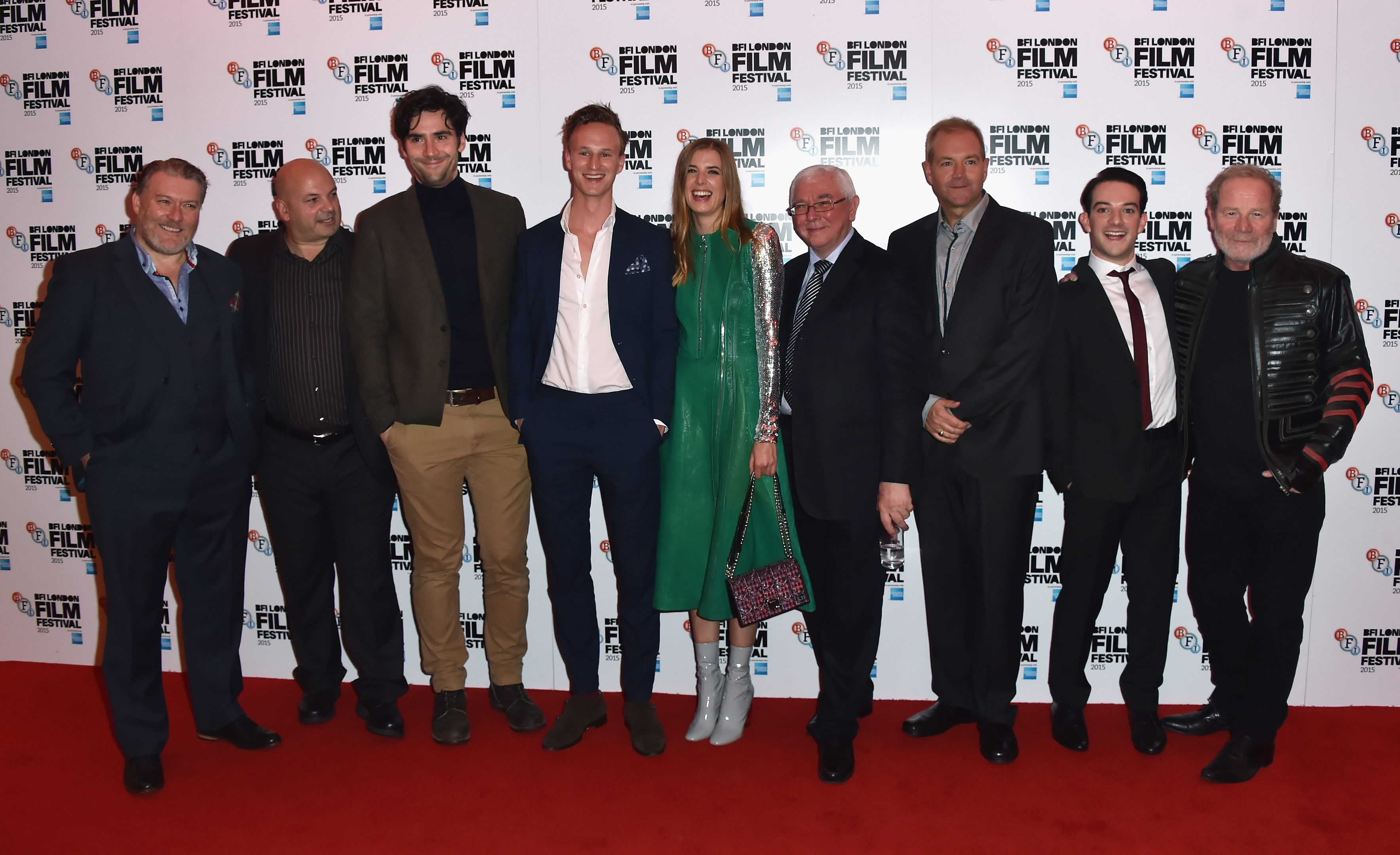 Ian Pirie, Sol Papadopoulos, Jack Greenlees, Agyness Deyn, Terence Davies, Roy Boulter, Kevin Guthrie and Peter Mullan attend the screening of Sunset Song