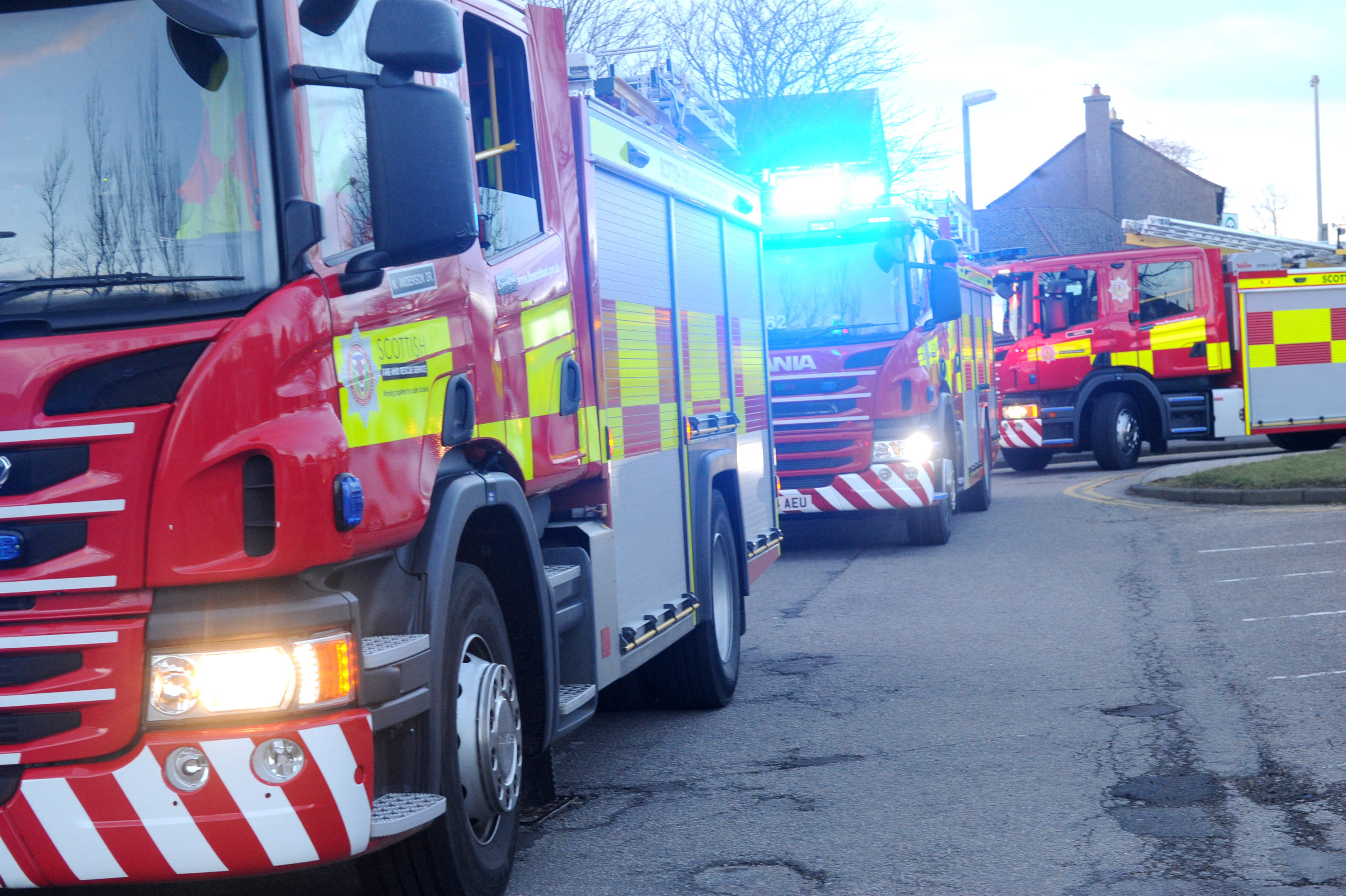 Fire crews were called to the blaze in the early hours of the morning.