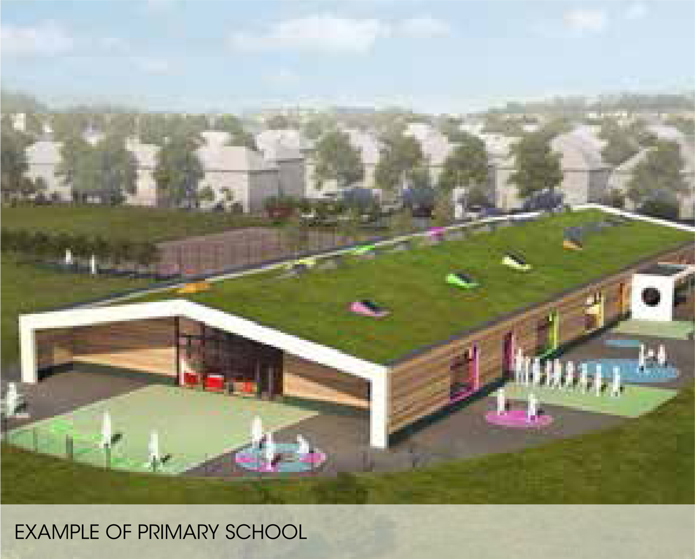 How the proposed primary school at Mains of Cowie would look.