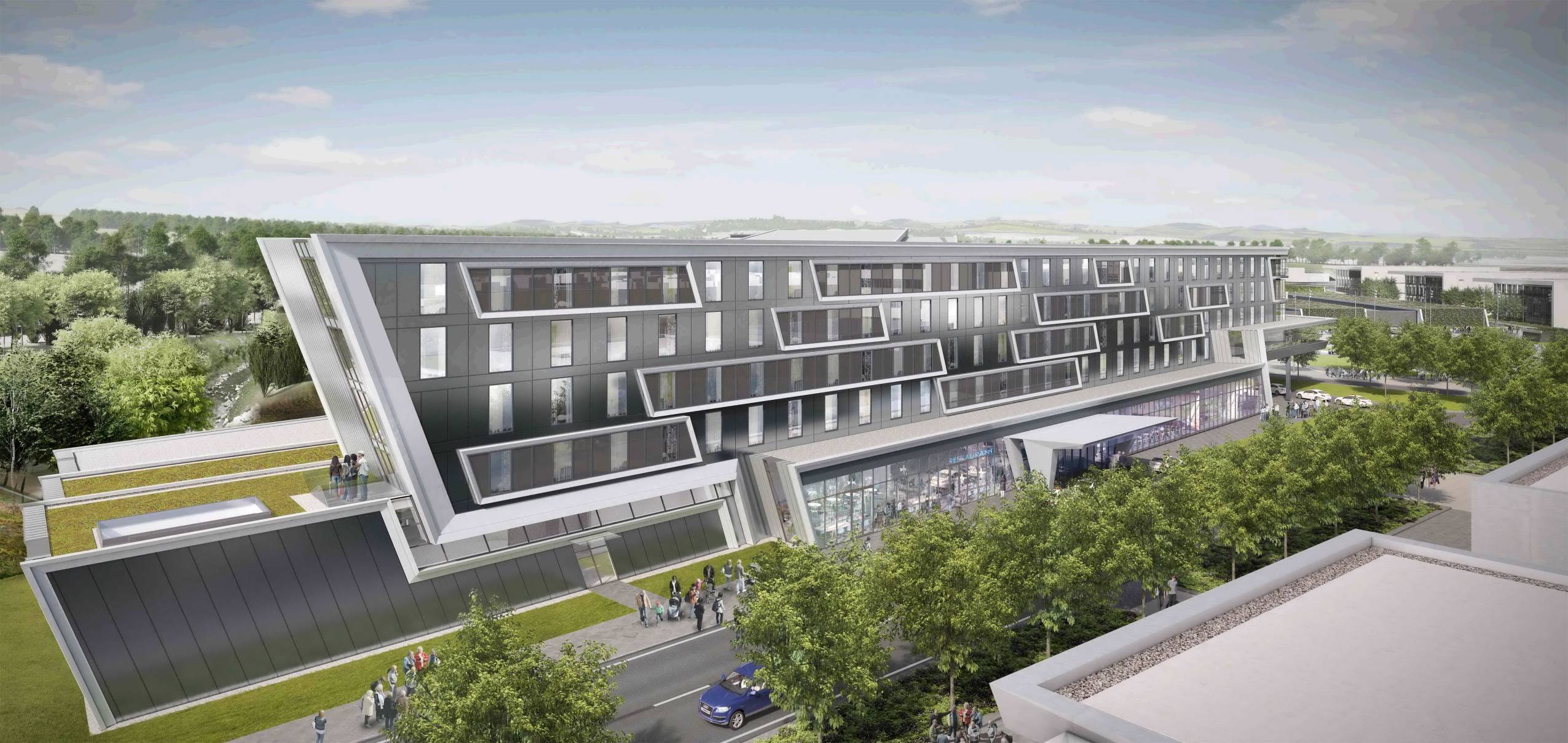 The planned hotel