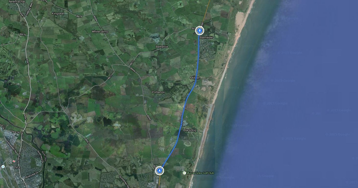 The area affected