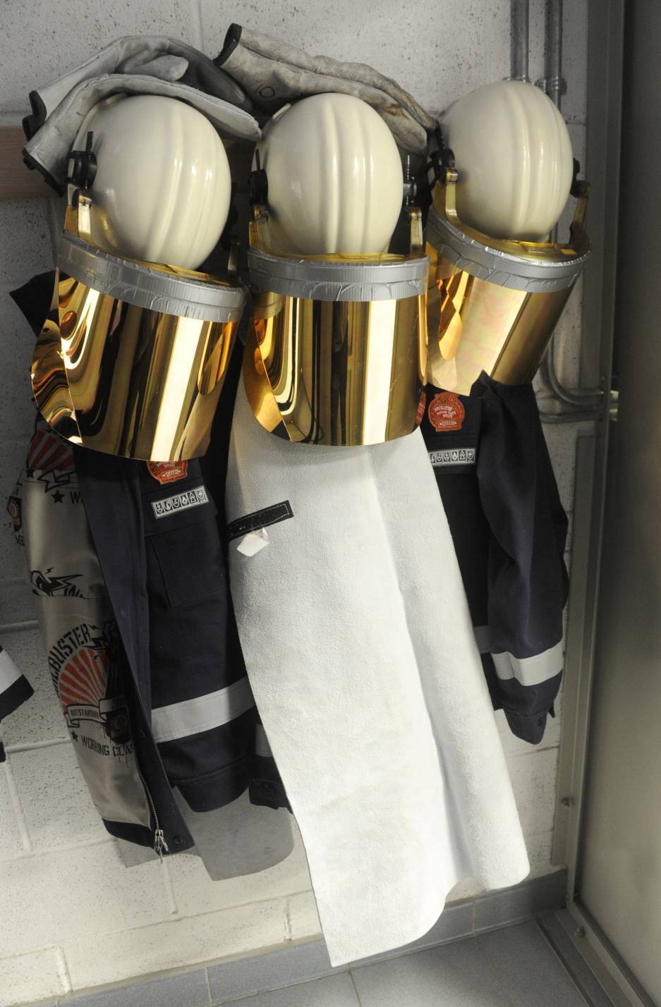 Safety outfits worn by staff