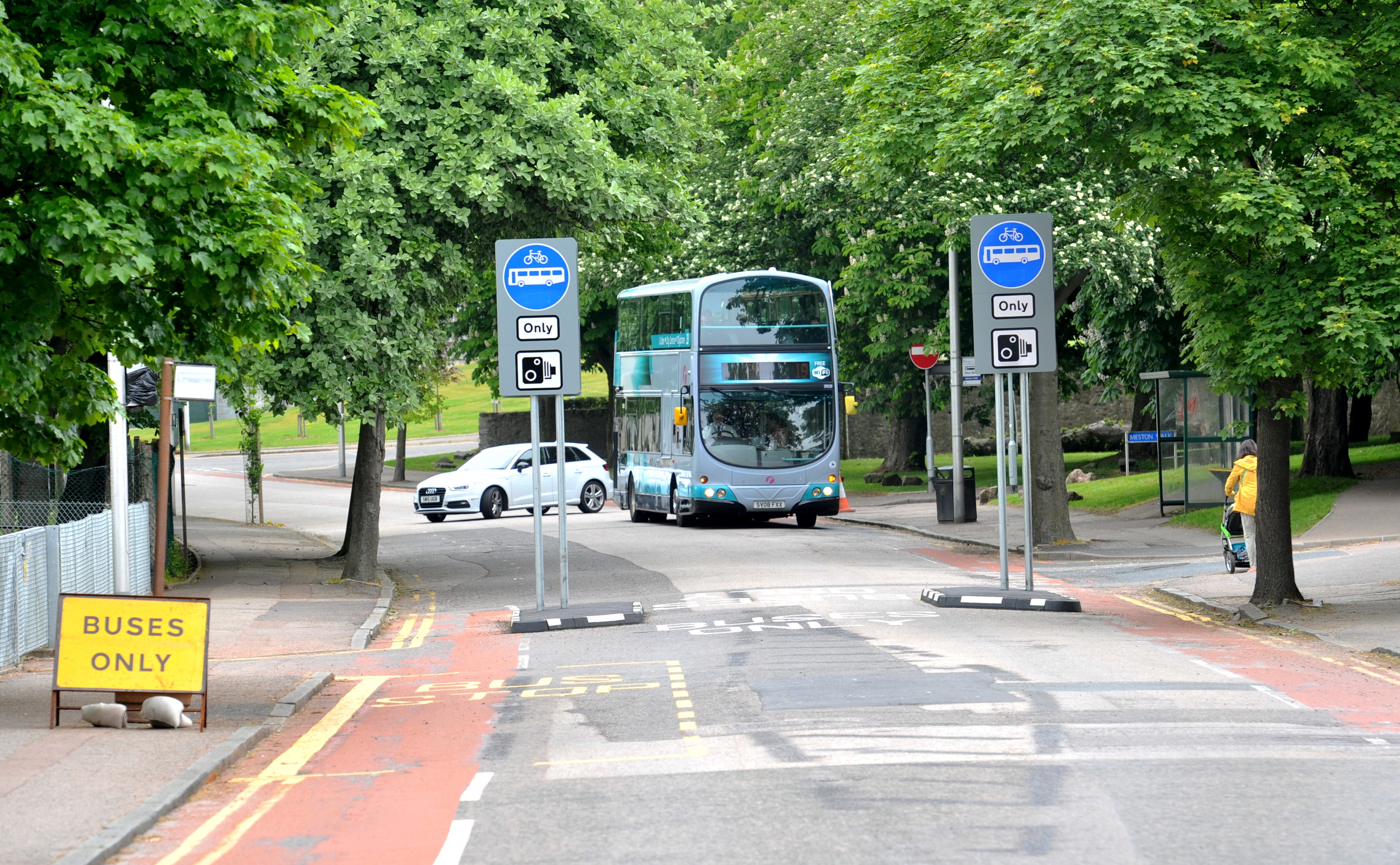 Only buses and cyclists have been able to use the road since the measure was introduced, but concerns have been raised over its impact.