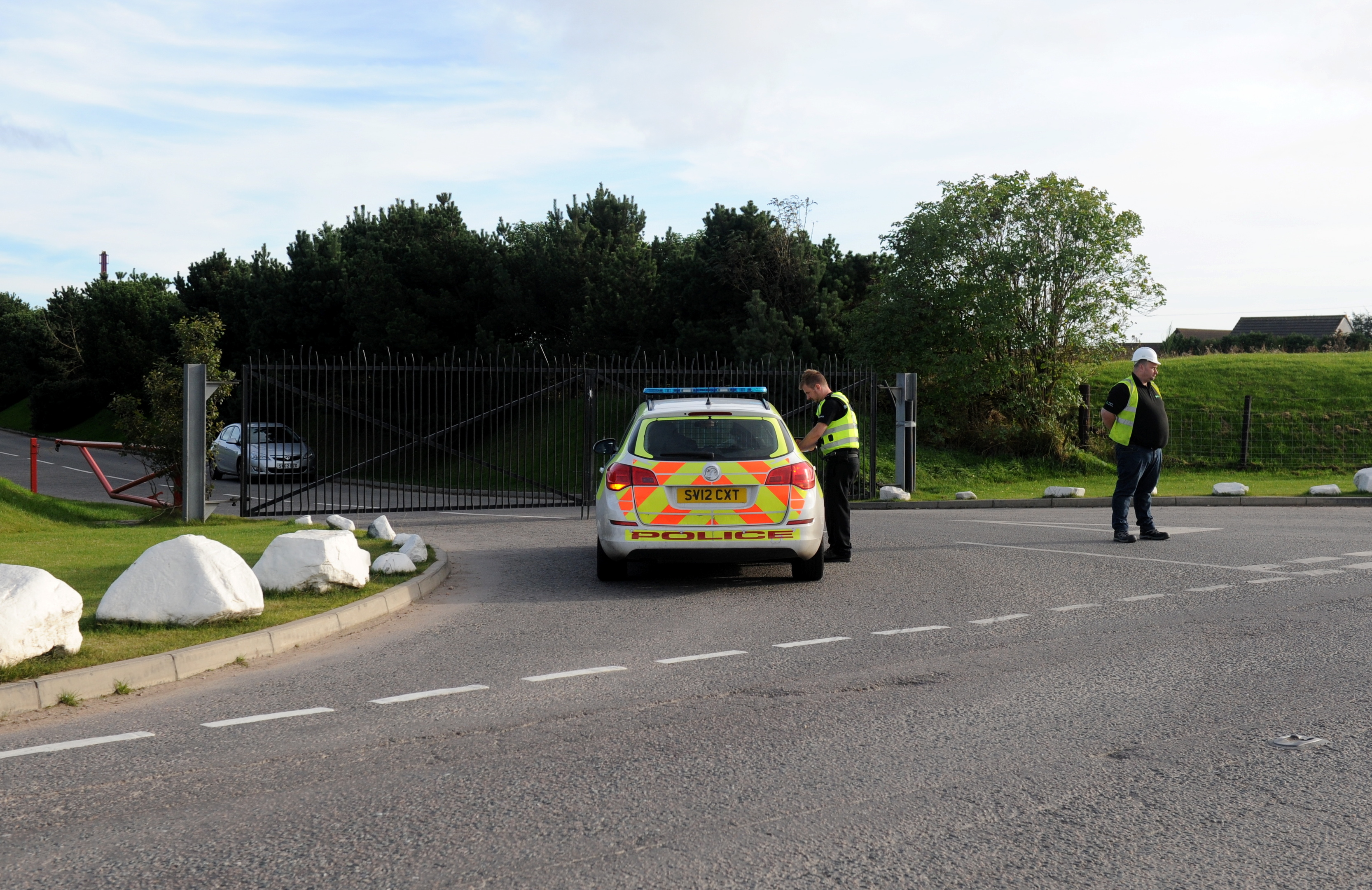 Officers were at EIS Waste Services