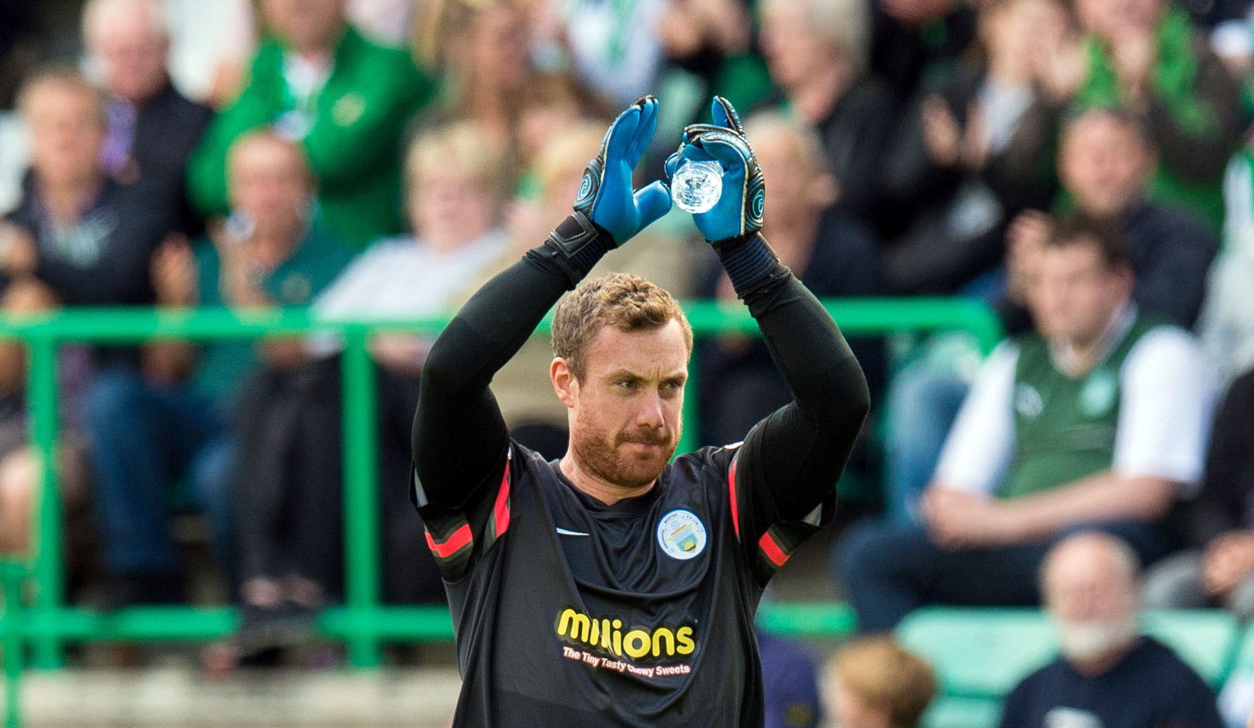 Morton goalkeeper Andy McNeil.