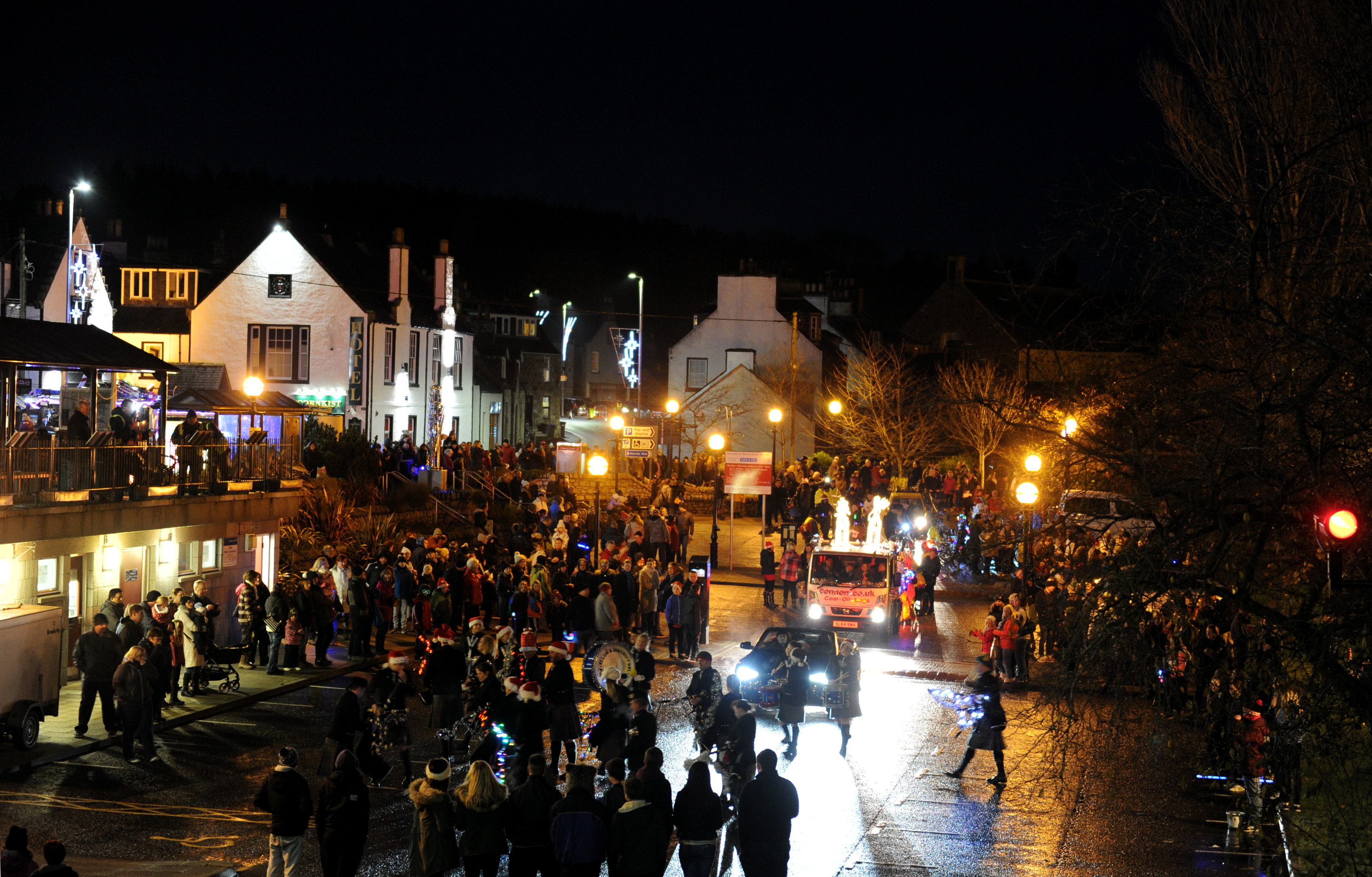 Last year’s Christmas lights and fireworks display in Ellon.