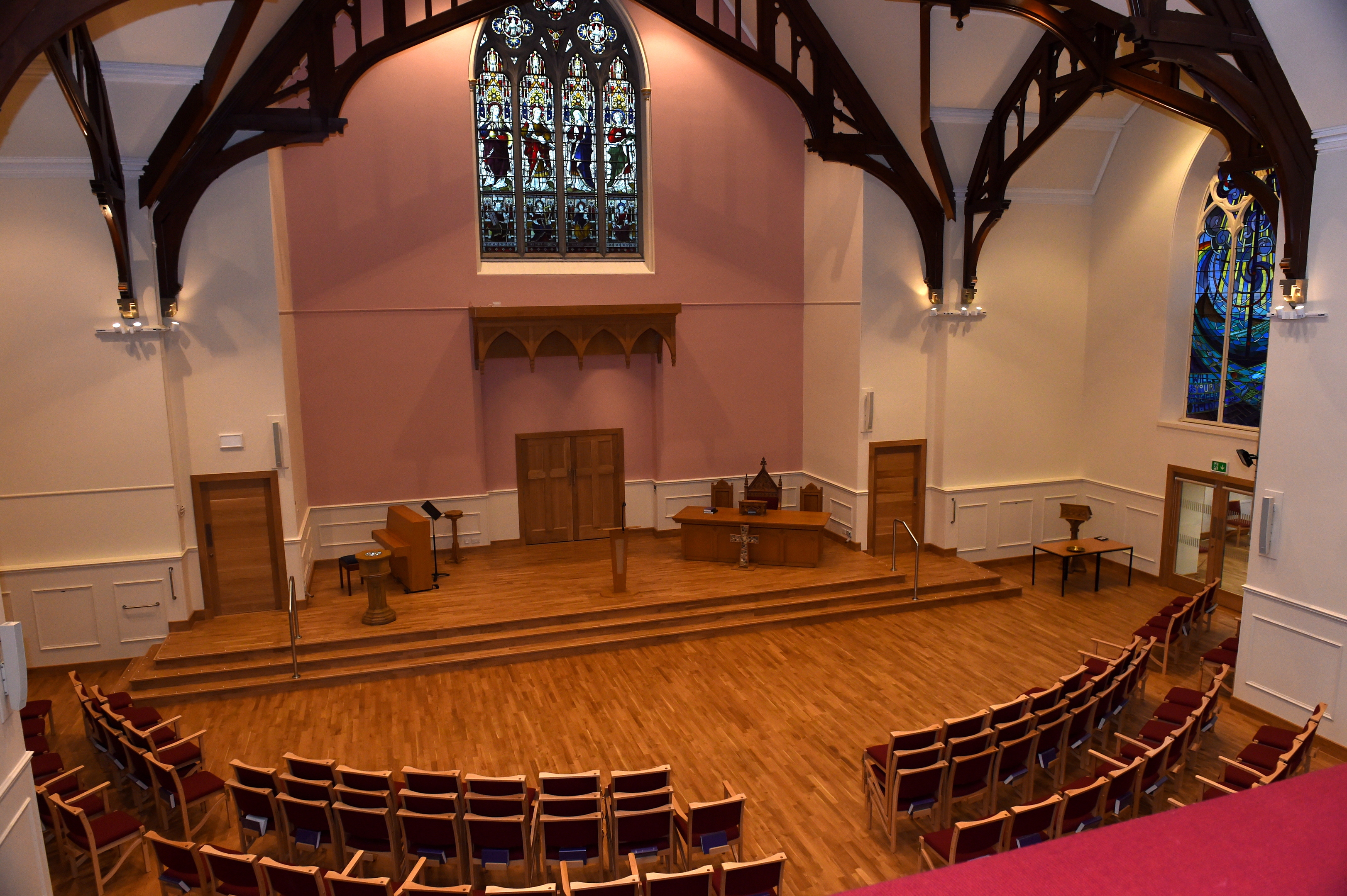 pleased: Rev Keith Blackwood is delighted with the upgrade.