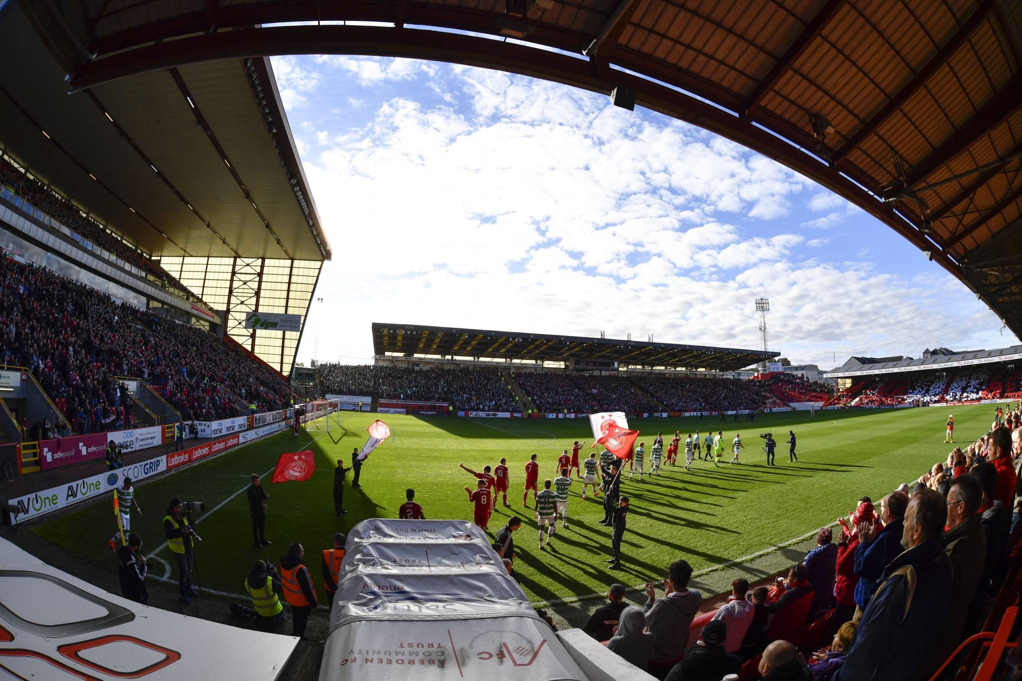 Pittodrie Stadium.