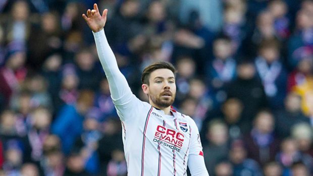 Ross County forward Ryan Dow.