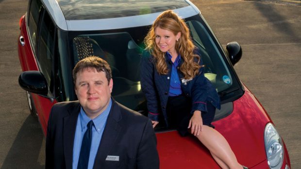 Peter Kay as John and Sian Gibson as Kayleigh in Car Share (BBC)