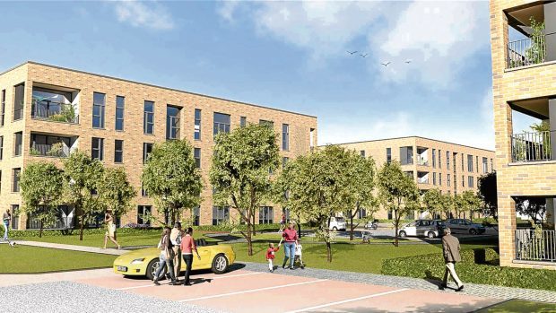 An artist's impression of how the homes could look.