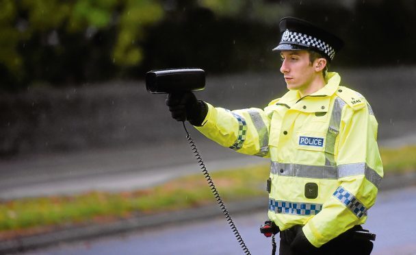 Police were carrying out speed tests on Westburn Road