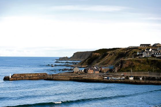 Cullen Harbour, from the old railway viaduct