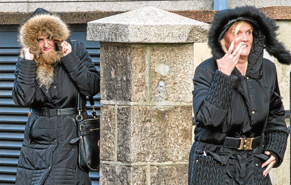 From left, Helen Buchan and Carol Wiseman