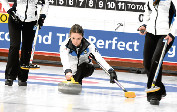 Rebecca Morrison in action at Curl Aberdeen.