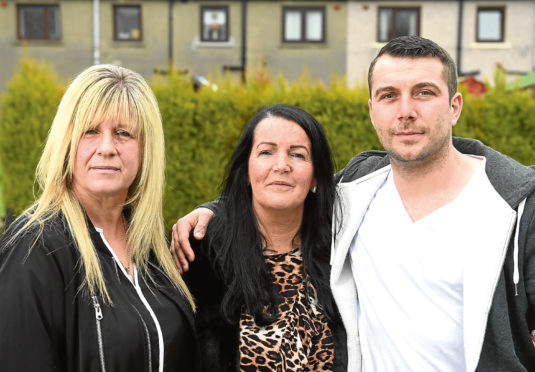 From left, Caroline Munro, Arlene Chisholm and Lee McAllister.